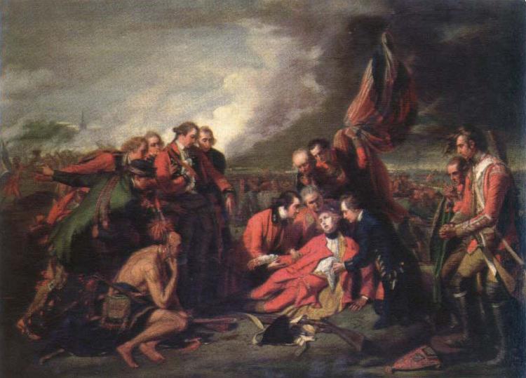 Benjamin West the death of general wolfe oil painting image